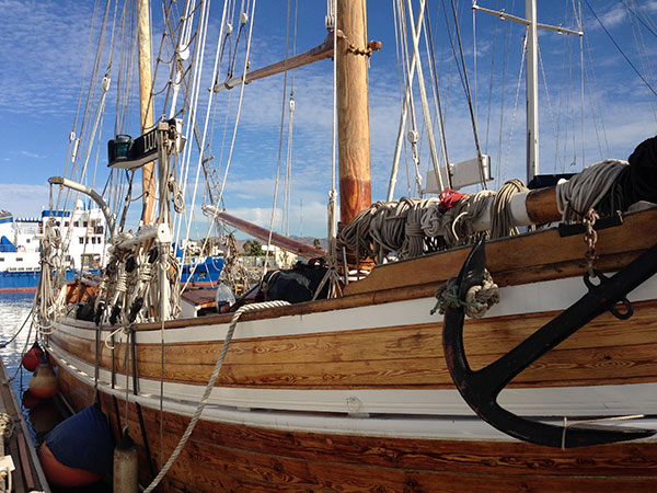 A 27-year-old French "kid" owns this classic 100-year-old schooner "Lun II", reading to set sail for the Caribbean where he